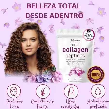 MULTI COLLAGEN PEPTIDES:  5 EN 1 PARA UNA BELLEZA TOTAL Y JUVENTUD DURADERA.